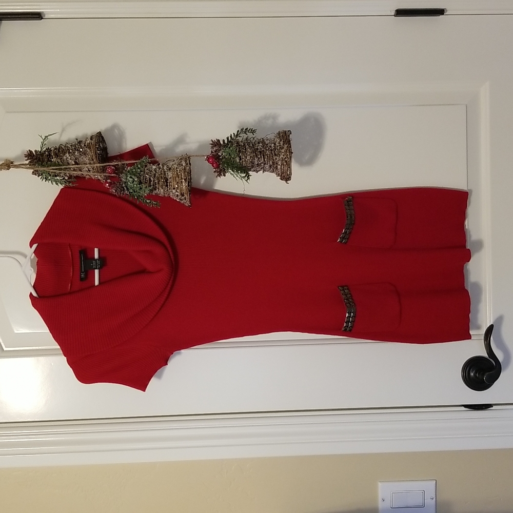 I-N-C Red Sweater Top
